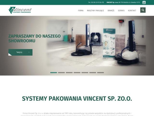 Vincent Sp. z o.o. Owijarki do palet, maszyny pakujące, foliarki