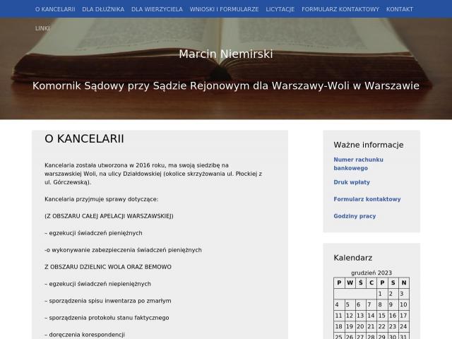 Marcin Niemirski Komornik Sądowy